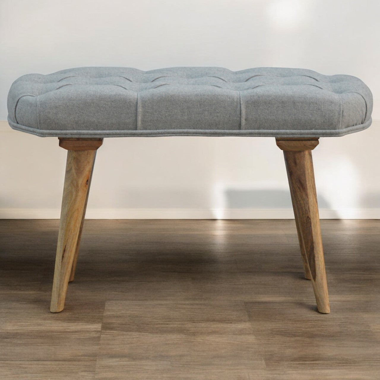 Elan Grey Tweed Bench