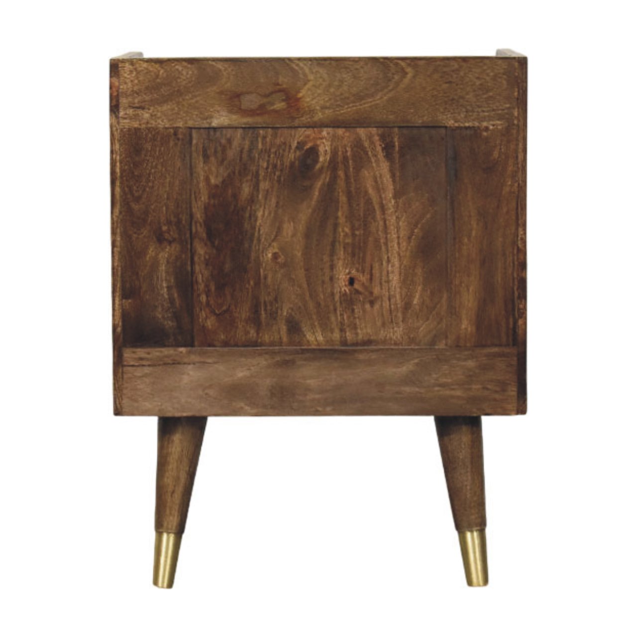 Aurelia Sunburst Brass Inlay Bedside Table