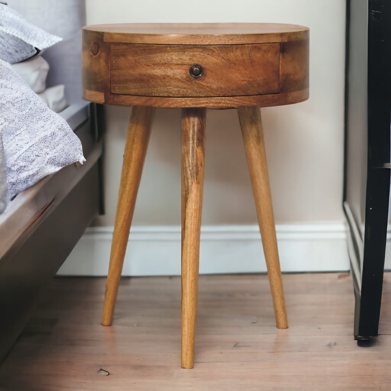 Avelia Mini Circular Bedside Table