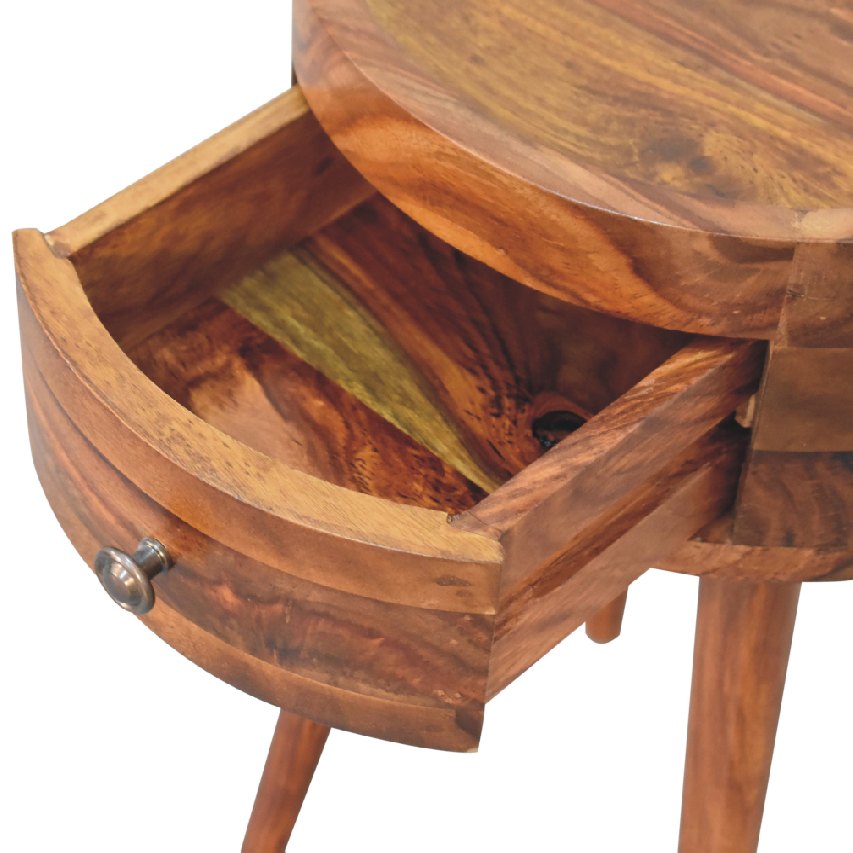 Honey Sheesham Side Table
