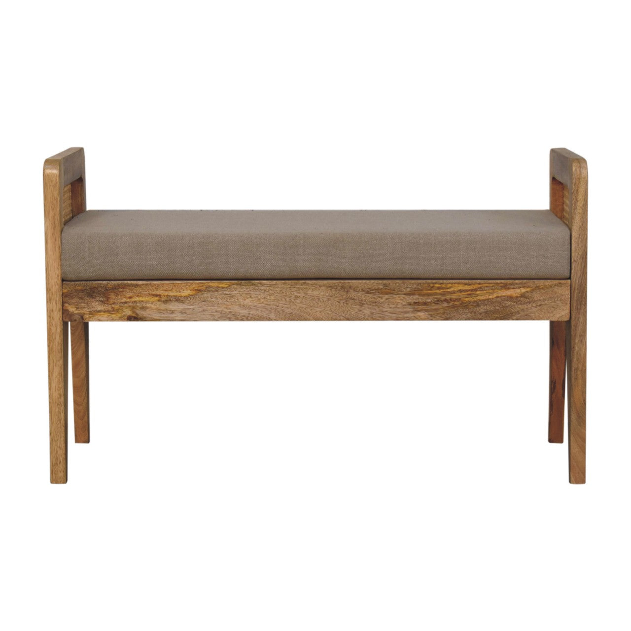 Sierra Linen Rattan Bench