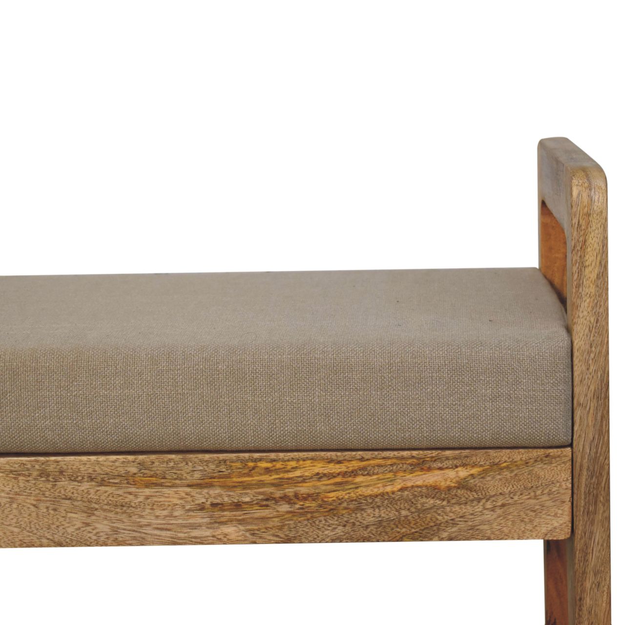 Sierra Linen Rattan Bench