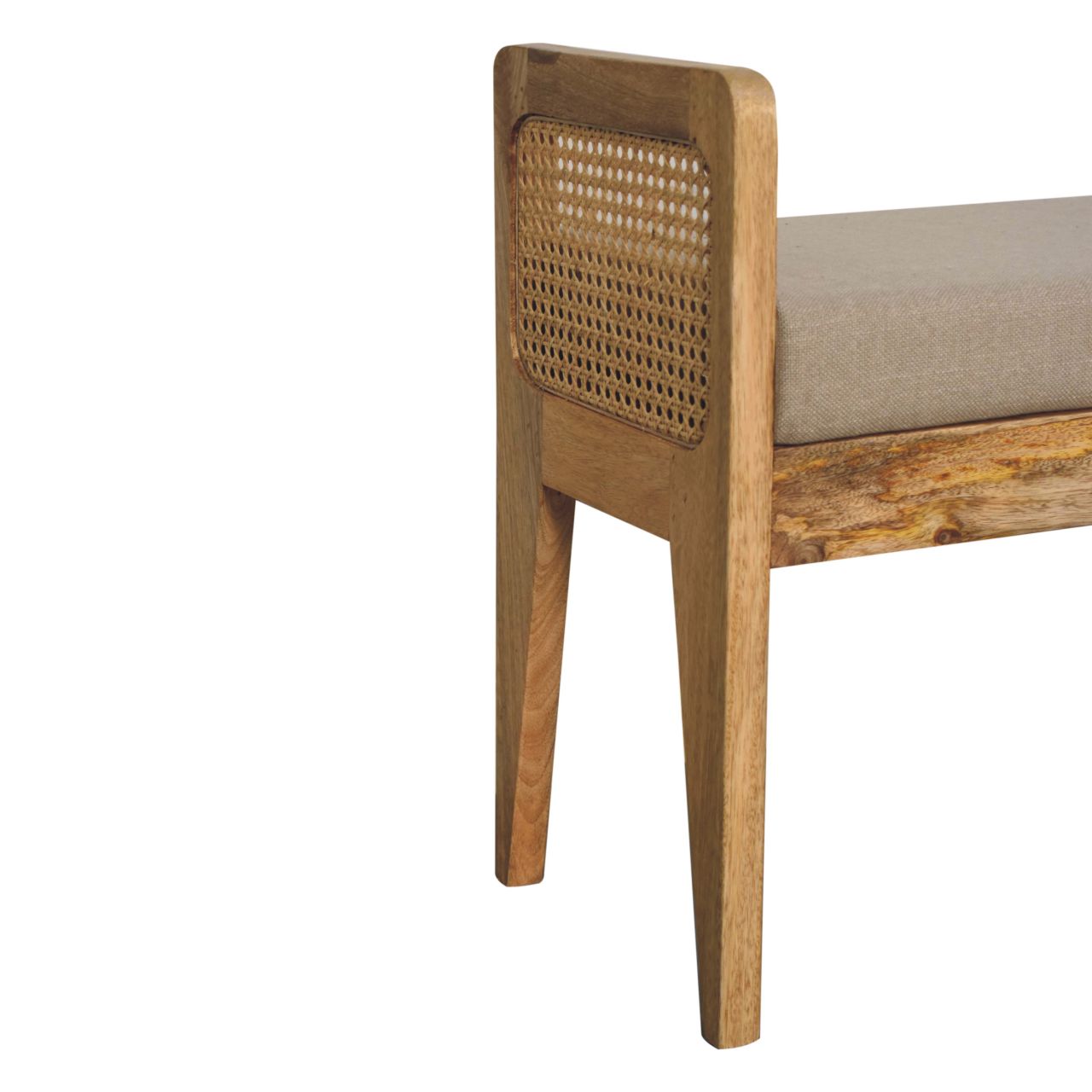 Sierra Linen Rattan Bench