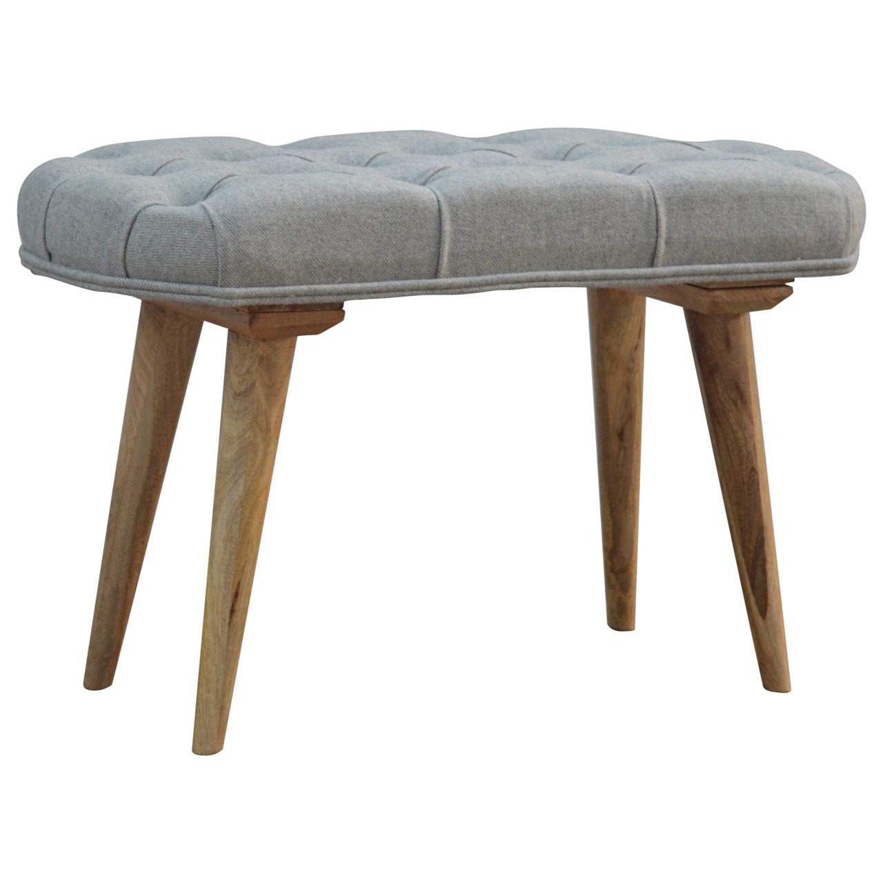 Elan Grey Tweed Bench