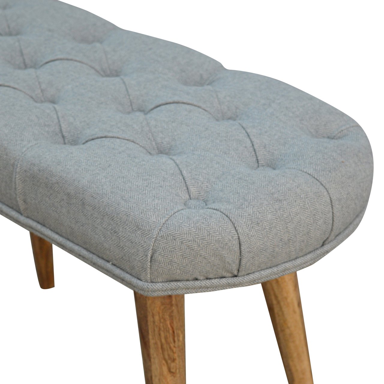 Elan Grey Tweed Bench